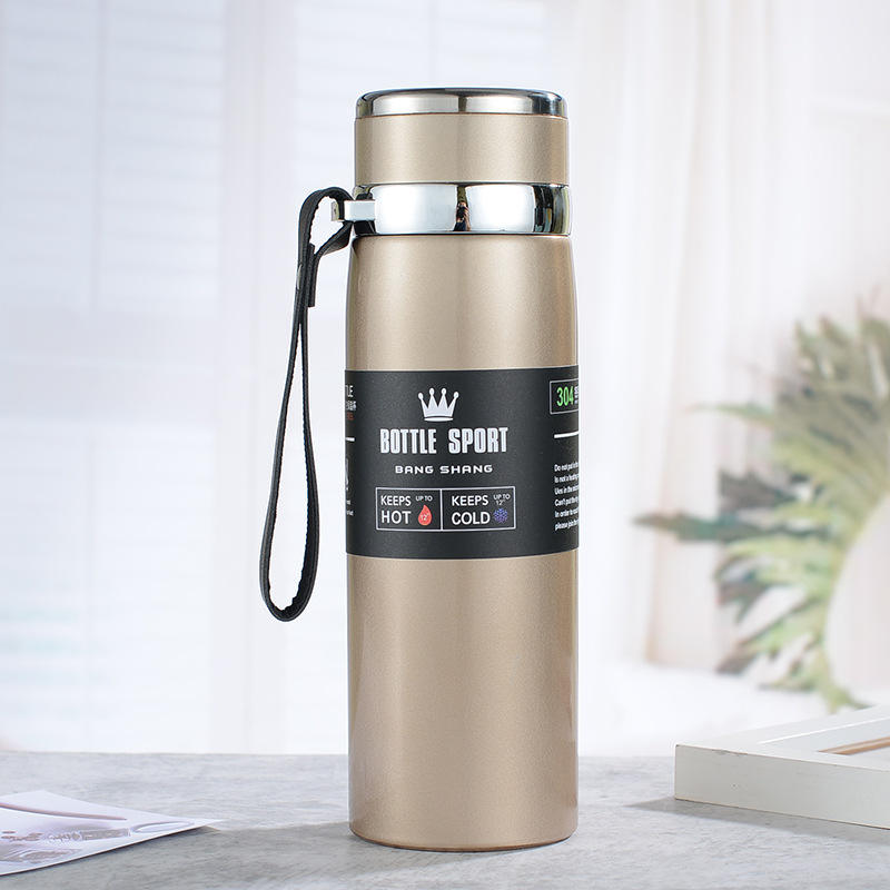 Slim Stainless Steel Water Bottle Premium Quality Long Lasting Insulation Leakproof Design For Hot And Cold Drinks | Random Color | 800ml