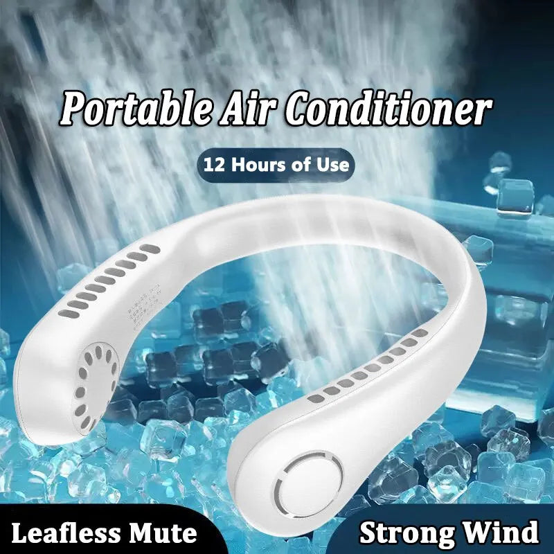 Mini Neck Portable Neck Rechargeable Air Cooler Mini Summer Sport Fan