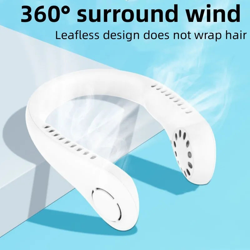 Mini Neck Portable Neck Rechargeable Air Cooler Mini Summer Sport Fan