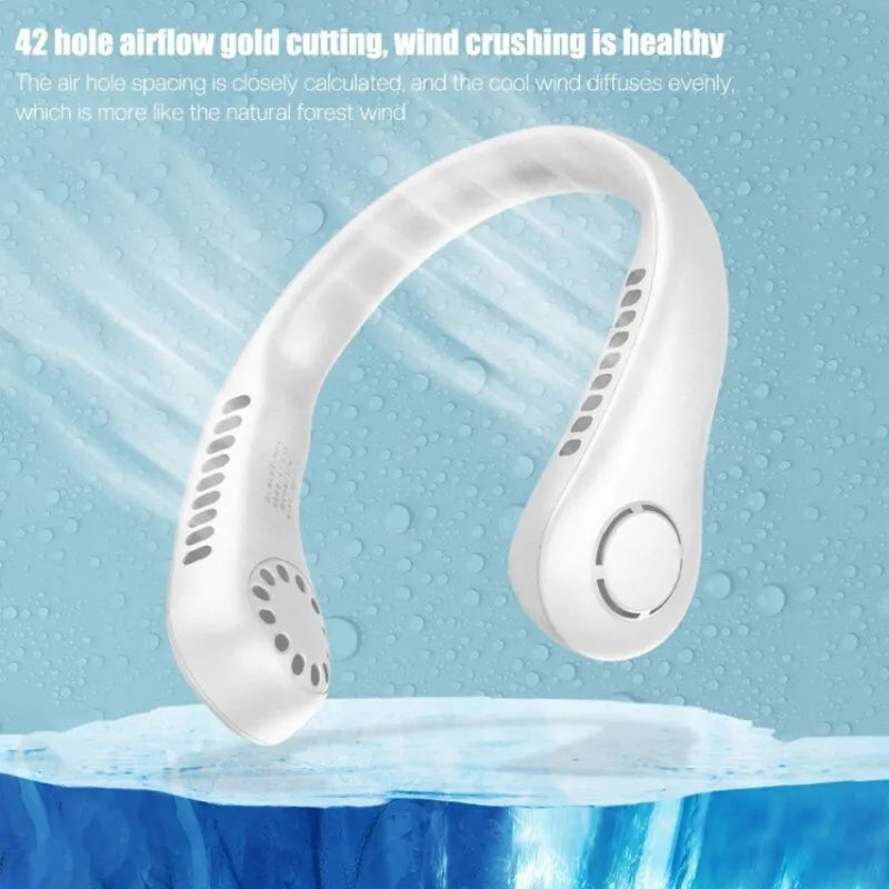 Mini Neck Portable Neck Rechargeable Air Cooler Mini Summer Sport Fan