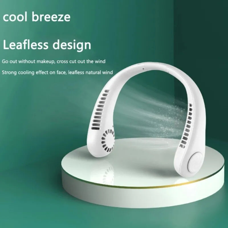 Mini Neck Portable Neck Rechargeable Air Cooler Mini Summer Sport Fan