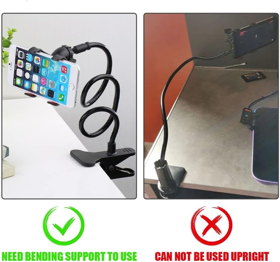 Flexible Snake Mobile Stand – Adjustable Lazy Phone Holder for Desk, Bed & Table