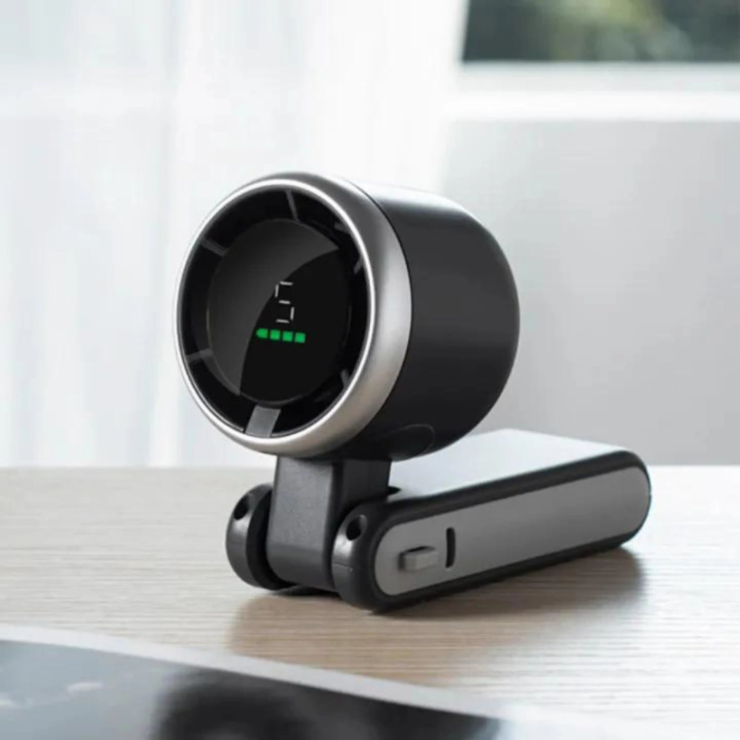 Handheld Folding Turbo Fan With 5 Speed Adjustment