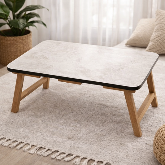 Multi-Purpose Wooden Folding Table – Portable Lap Desk for Study, Reading, and Laptop Use - Size 10