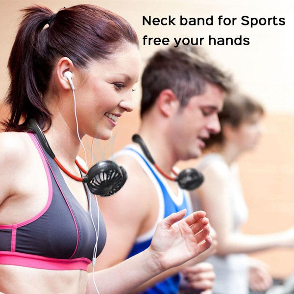 Portable Neck Fan - 360 Degree Free Rotation Hands Free Personal