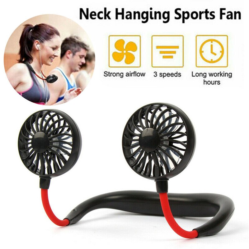 Portable Neck Fan - 360 Degree Free Rotation Hands Free Personal