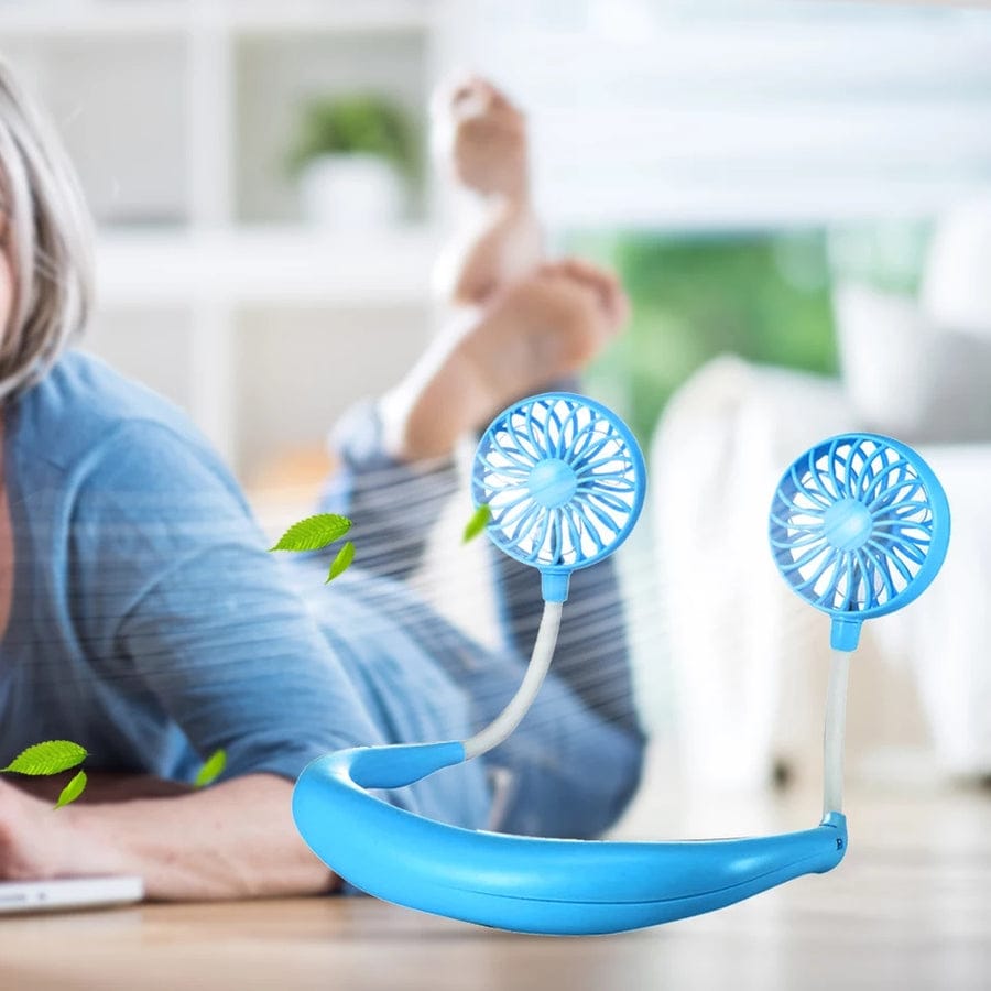 Portable Neck Fan - 360 Degree Free Rotation Hands Free Personal